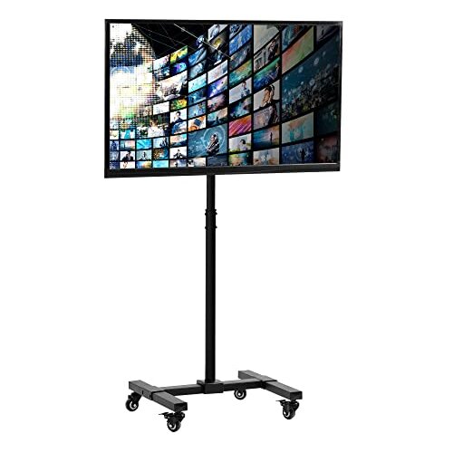 vivo-mobile-tv-display-stand-for-13-to-42-inch-led-lcd-flat-panel-screens-rolling-floor-stand-height-adjustable-mount-with-wheels-stand-tv07w